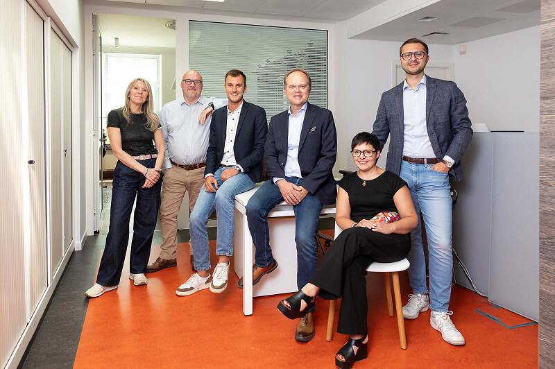 Equipe de Fintro Namur, souriants