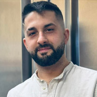 Portrait de Massimo, fondateur de il borgalino